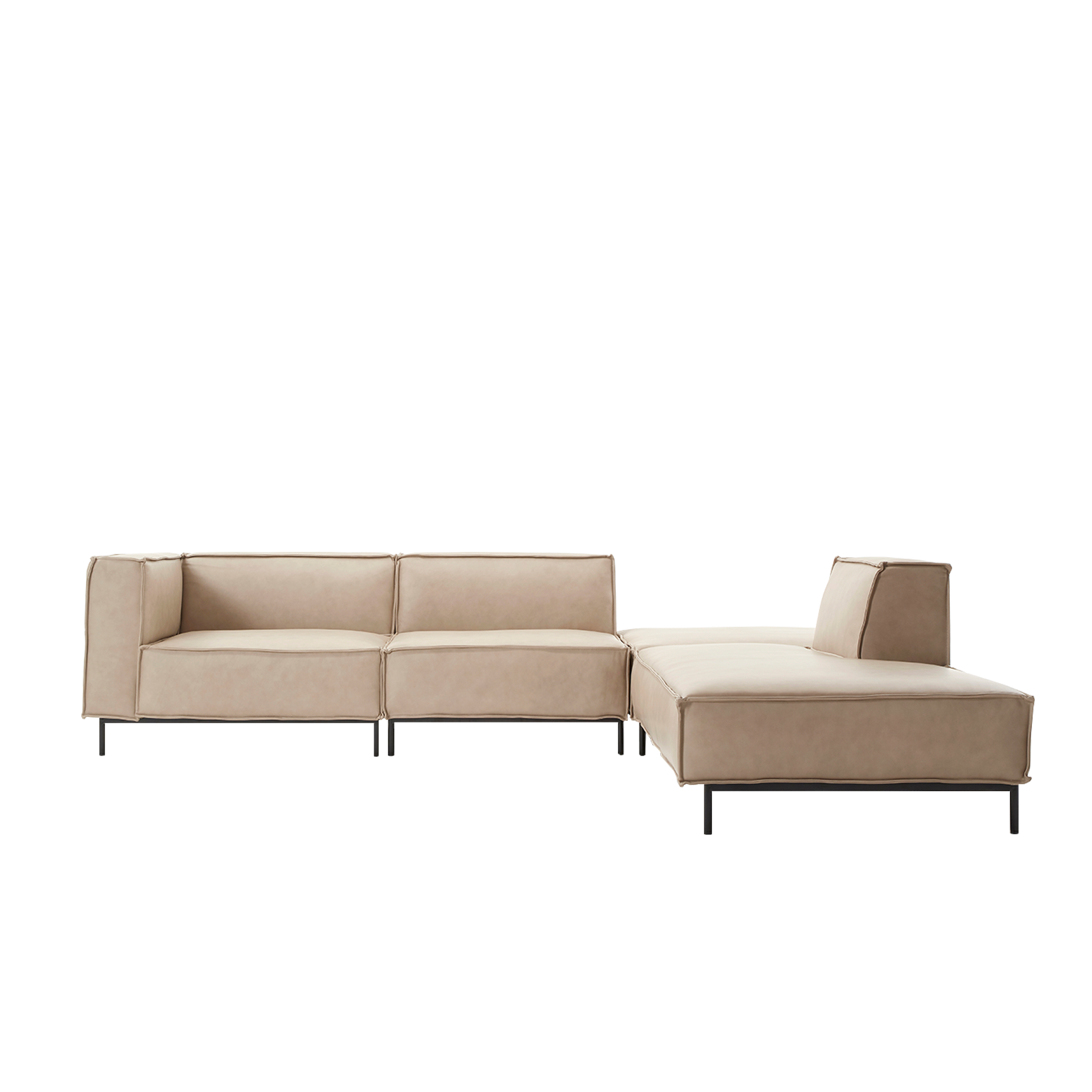 (주)도이치 DOICH ®    PEN20 modular couch sofa 도이치 펜20 4인 카우치 모듈소파 + 스툴  [4주 주문제작]