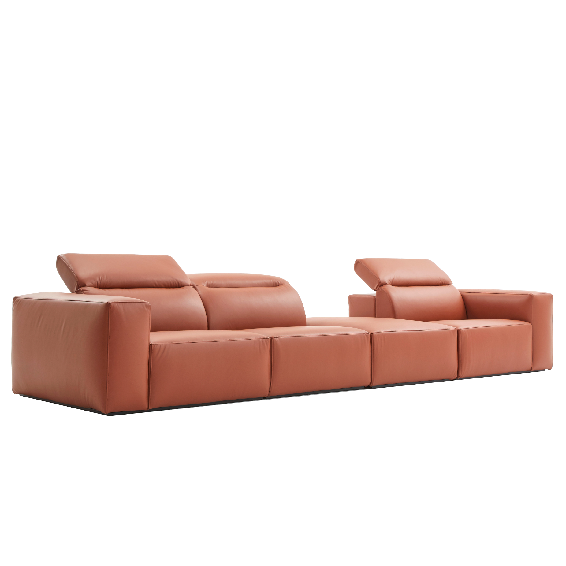 (주)도이치[4주 주문제작]               DOICH ®    PEN1 modular sofa 도이치 펜1 모듈 4인소파+스툴  /(올가죽 사양/ 7개 가죽컬렉션 선택)